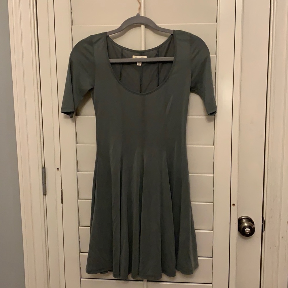 Urban outfitters sage green minidress